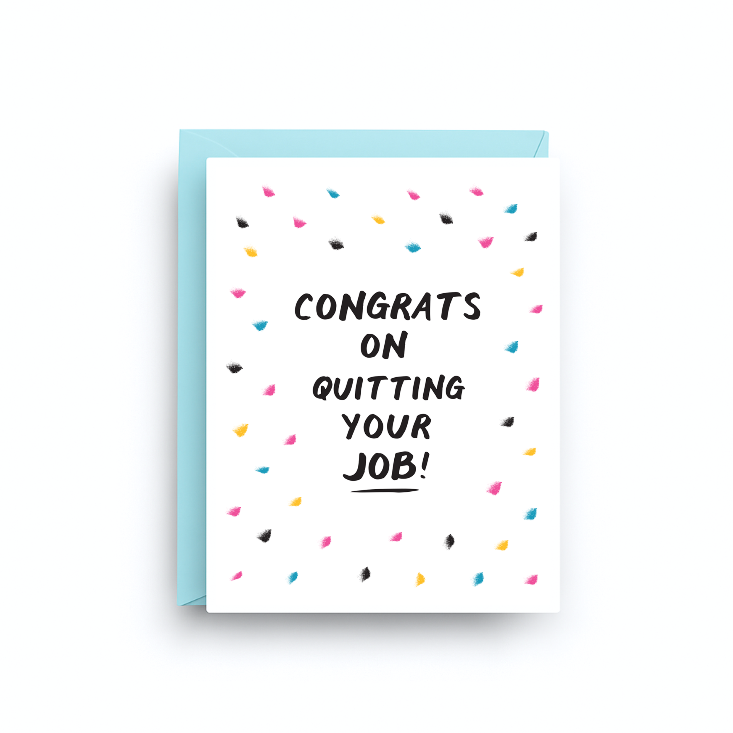 Quitting Job Congrats Card – Funny Work Exit Greeting