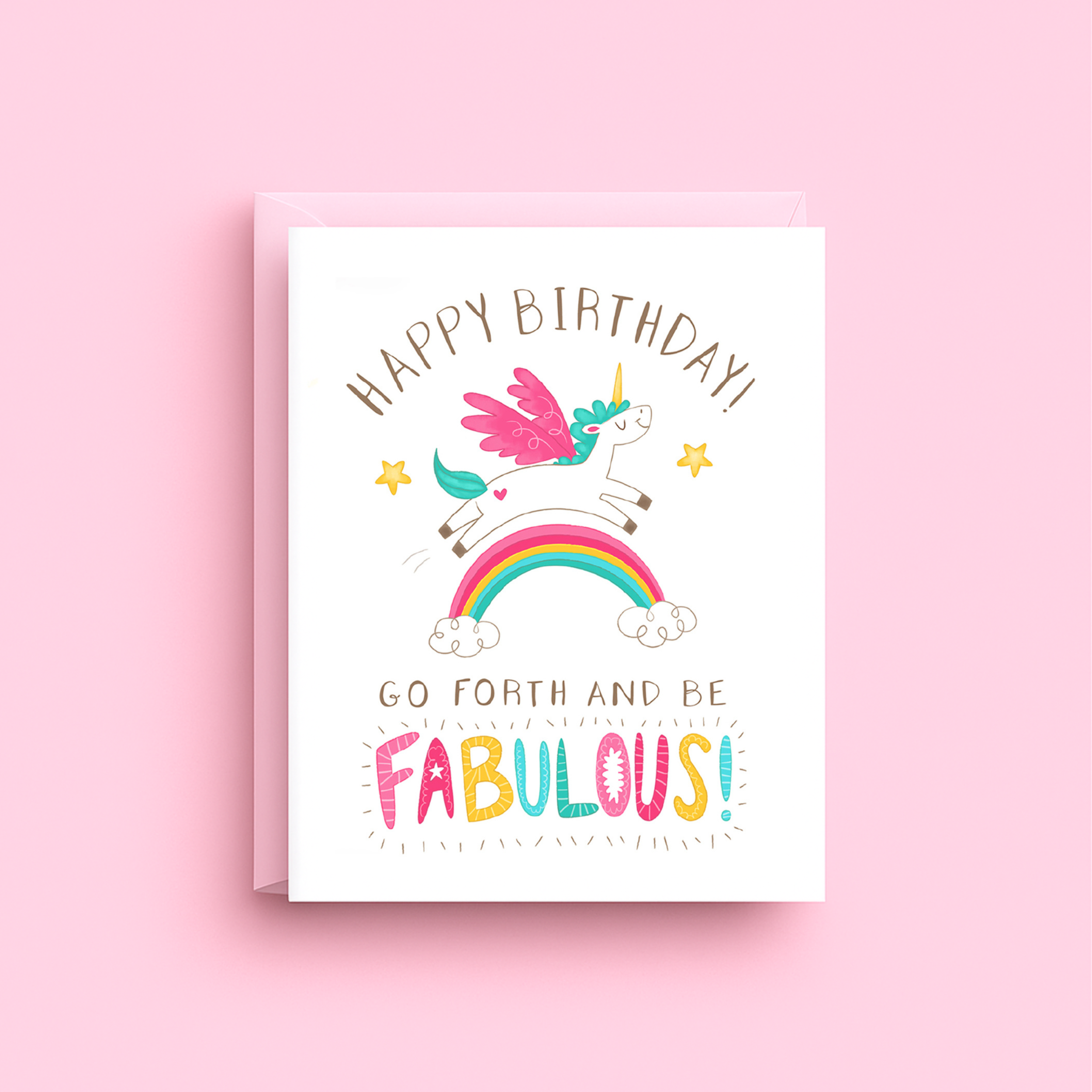 Unicorn Birthday Card