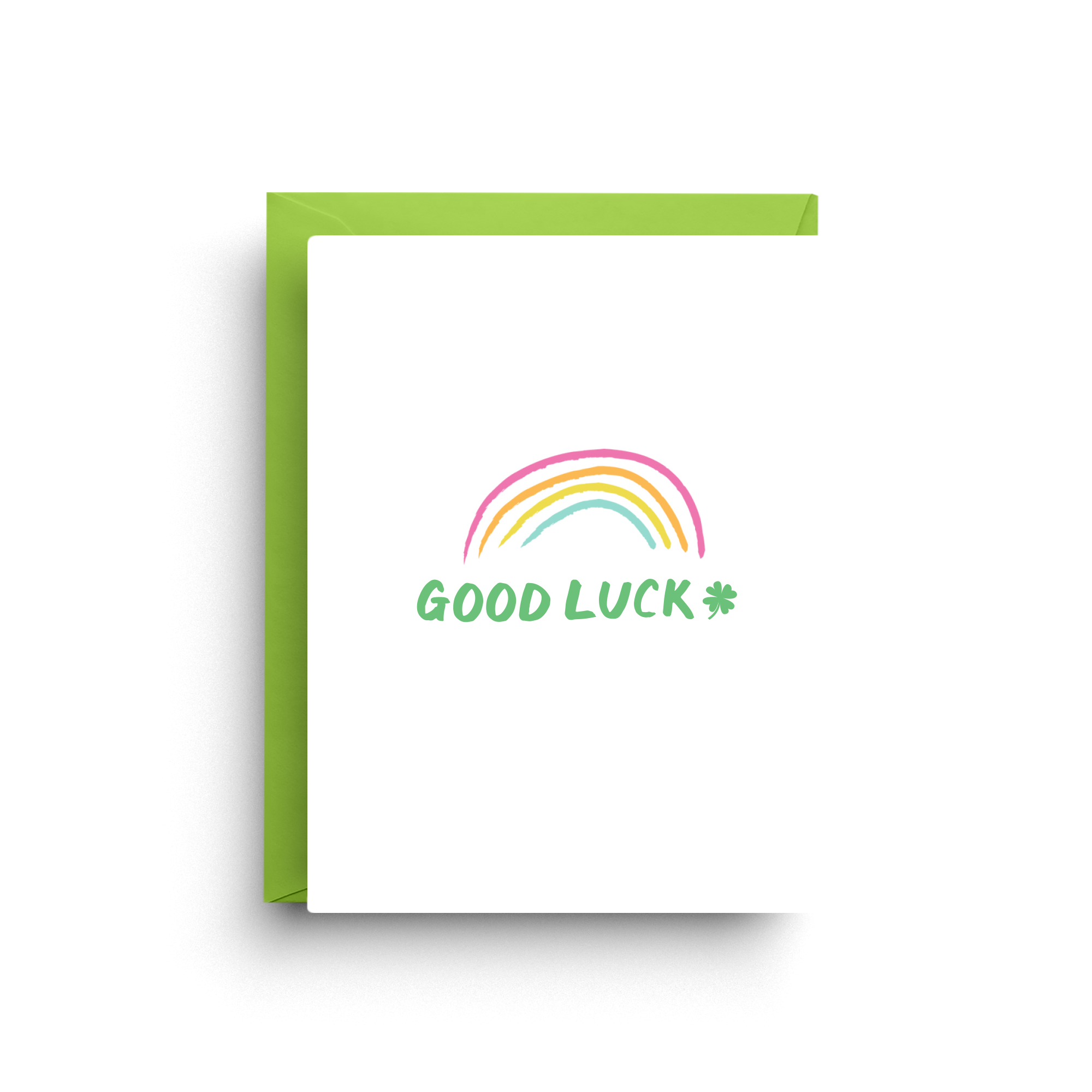 Good Luck Rainbow Card