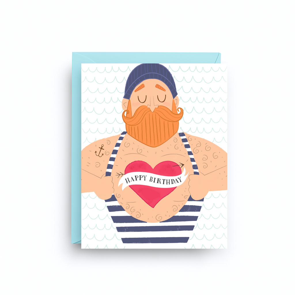 Nautical Sailor Birthday Card