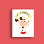 Strongman Circus Birthday Card