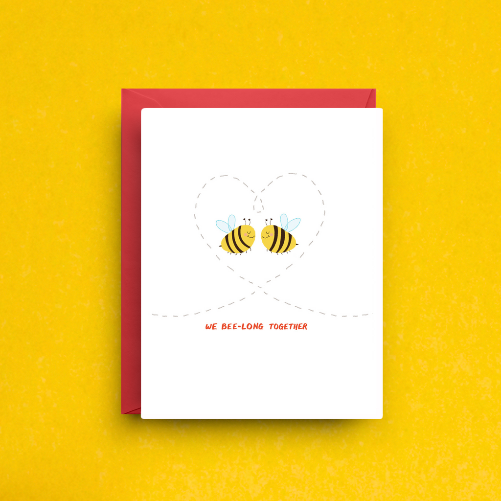 We Bee-Long Together Honey Bee Love Card